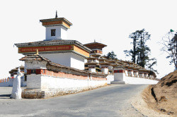不丹不丹廷布多曲拉山口高清图片