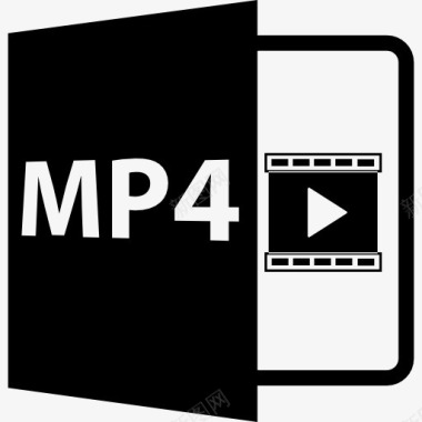MP4文件格式的符号图标图标