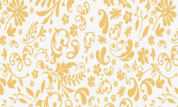 黄色华丽欧式花纹素材