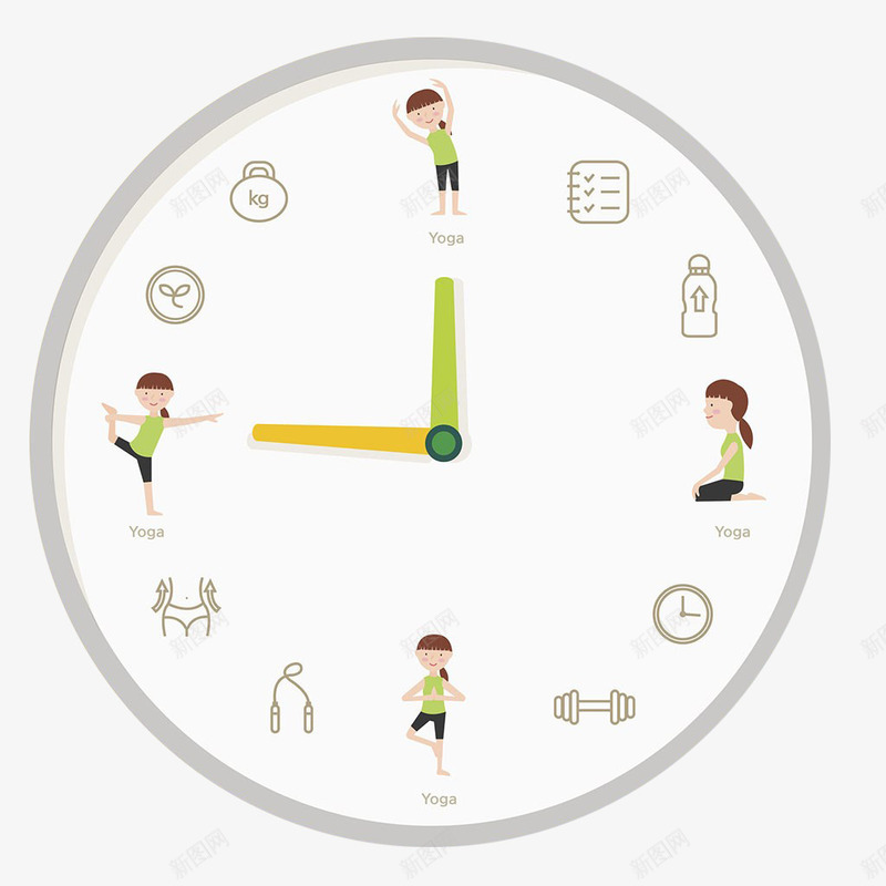 时间表png免抠素材_新图网 https://ixintu.com 人物 小时 时间到 时间盘 看时间 锻炼