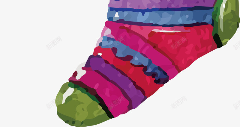 装礼物的袜子png免抠素材_新图网 https://ixintu.com 圣诞节 圣诞袜 矢量png 礼物袜子 袜子