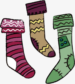 彩色棉袜彩色的袜子高清图片