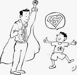 父亲节超人标志超人素材