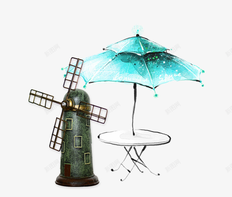 荷兰风车遮阳伞png免抠素材_新图网 https://ixintu.com PNG图片 免抠 免费 免费图片 免费素材 广告设计 手绘卡通 荷兰风车 设计 设计素材 遮阳伞