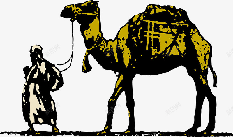 骆驼沙漠动物png免抠素材_新图网 https://ixintu.com 动物 沙漠 骆驼