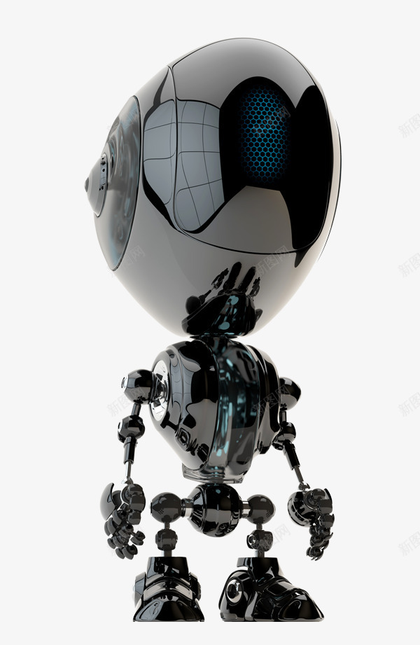 机器人黑色png免抠素材_新图网 https://ixintu.com 智能 机器人 黑色