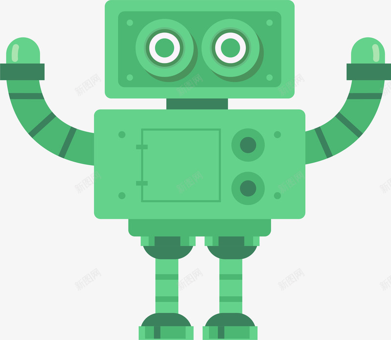 卡通科技绿色机器人矢量图ai免抠素材_新图网 https://ixintu.com 卡通科技 卡通科技机器人 智能机器人 智能科技 电子科技 科技 绿色机器人 矢量图