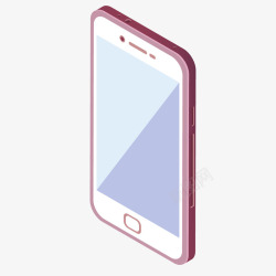粉色质感时尚智能手机素材