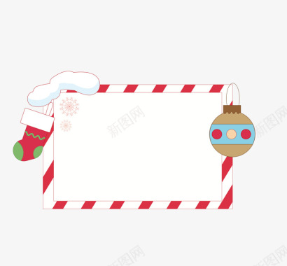 圣诞装饰边框图标图标