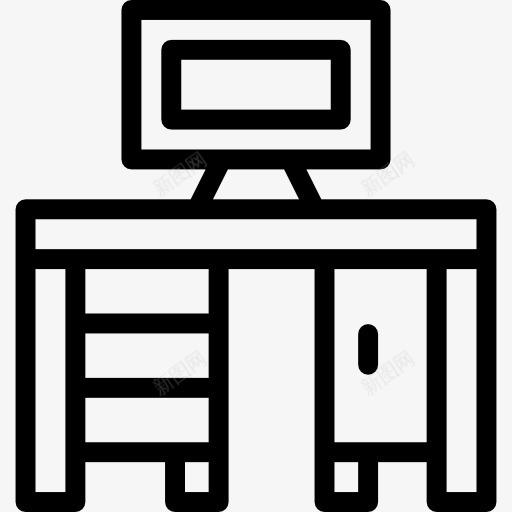 职场图标png_新图网 https://ixintu.com 书桌 优雅 古董 家具 工作场所 工具和用具 计算机