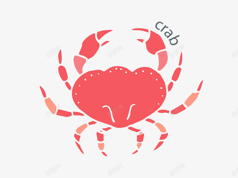 红色螃蟹png免抠素材_新图网 https://ixintu.com 大闸蟹 海洋生物 红色 螃蟹 蟹子
