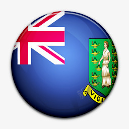 国旗的英国维珍岛屿worldflagicons图标图标