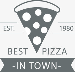 美味披萨字母D创意字母披萨高清图片
