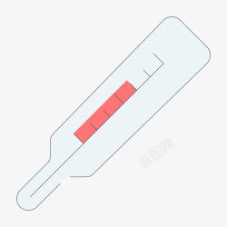 一个体温计手绘医疗体温计高清图片