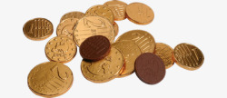 贝壳样式巧克力金币巧克力高清图片