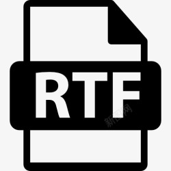 RTF文件格式RTF文件的符号图标高清图片