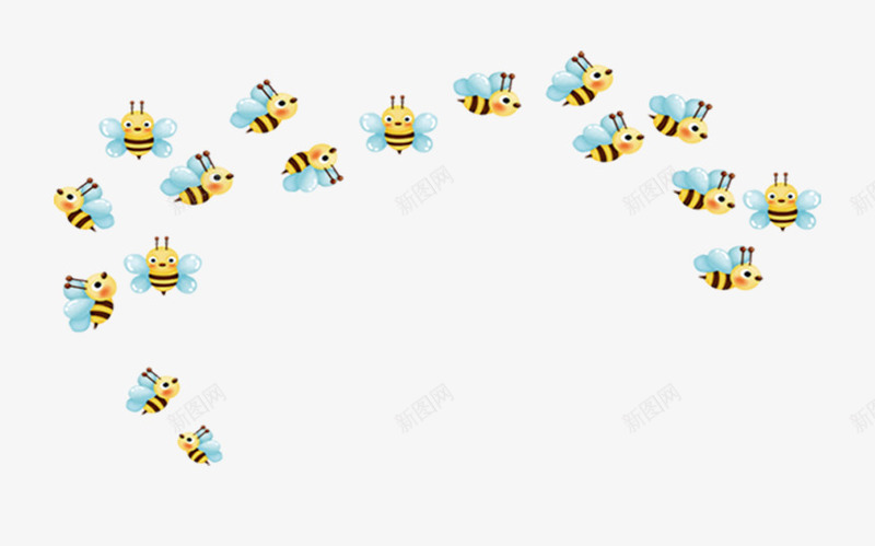蜜蜂png免抠素材_新图网 https://ixintu.com 卡通 漂浮物 虫子 蜜蜂 飞虫