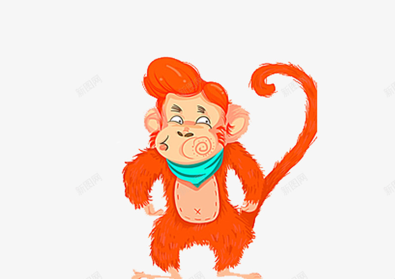 少儿美术猴子png免抠素材_新图网 https://ixintu.com 少儿 少儿美术 手绘 猴子 素材 美术