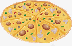 食物意式美食披萨矢量图素材
