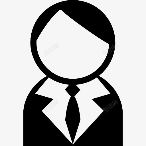 男性用户的西服和领带图标png_新图网 https://ixintu.com 人 头像 用户头像 男人 简介 轮廓