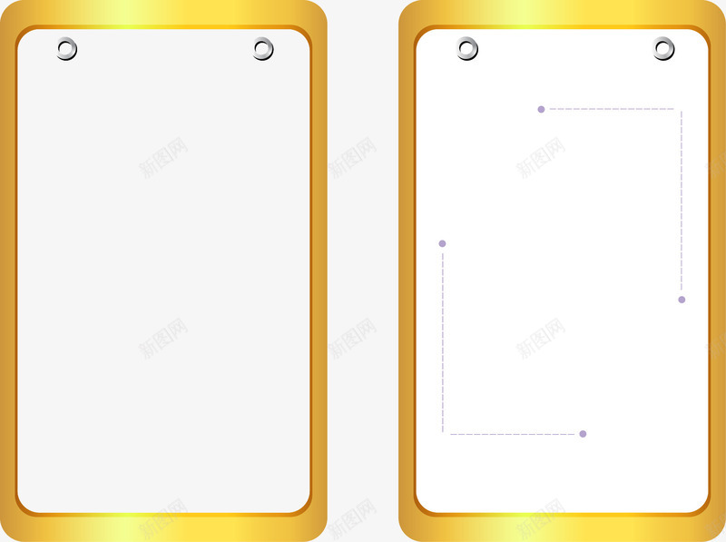 金色文本框png免抠素材_新图网 https://ixintu.com 文本框 金色 金色吊卡 金色吊牌