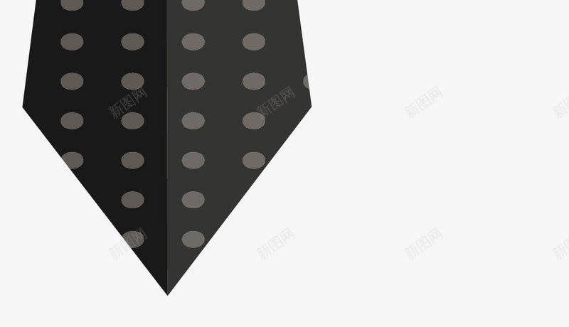 波点黑色领带促销矢量图ai免抠素材_新图网 https://ixintu.com 促销 促销领带 波点领带 矢量png 领带促销 黑色领带 矢量图