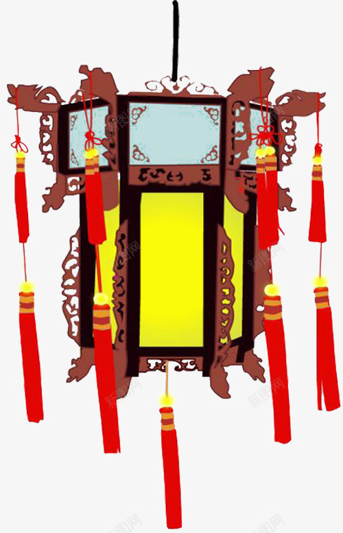 中国风古式宫灯装饰png免抠素材_新图网 https://ixintu.com 中国风 华丽 古式 宫灯 装饰