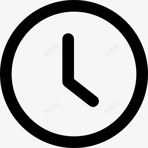圆形的挂钟图标png_新图网 https://ixintu.com 圆形时钟 定时器 挂钟 时钟 时间