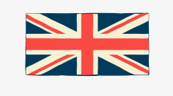 彩色英国国旗元素矢量图素材