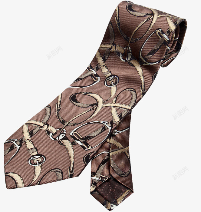 男士领带png免抠素材_新图网 https://ixintu.com 产品实物 咖色 正装 男士 红领带 花纹 配饰 领带