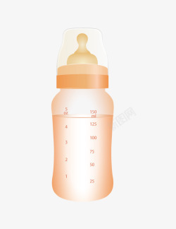 儿童奶瓶矢量图素材