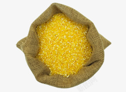 麻袋玉米粒素材