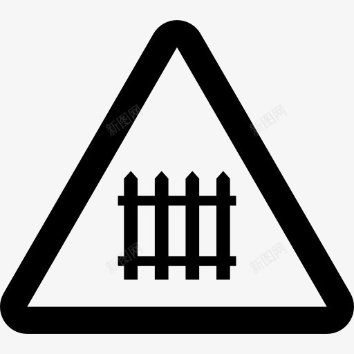 铁路道口图标png_新图网 https://ixintu.com 三角形 三角警示 交通标志 地图和国旗 火车轨道 道路标志