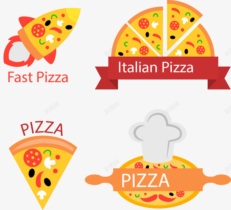 手绘披萨图标png_新图网 https://ixintu.com LOGO logo尺寸 图标 手绘 披萨