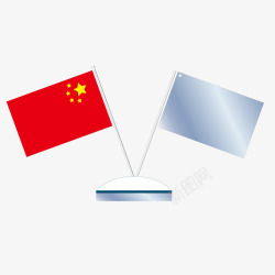 宁静质感摆件质感国旗摆件矢量图高清图片