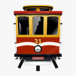 火车模型红色卡通火车模型高清图片