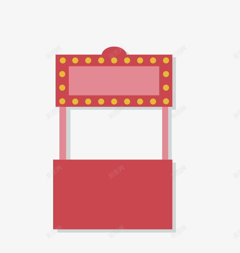 热狗摊位矢量图ai免抠素材_新图网 https://ixintu.com png素材 免费 卡通 霓虹 高清 矢量图