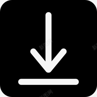 黑方块界面按钮符号图标图标