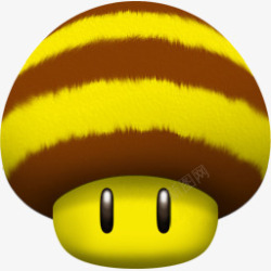 BEE蘑菇蜜蜂图标高清图片