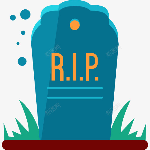 墓碑图标png_新图网 https://ixintu.com 万圣节 可怕的幽灵 墓碑 墓碑框 恐怖