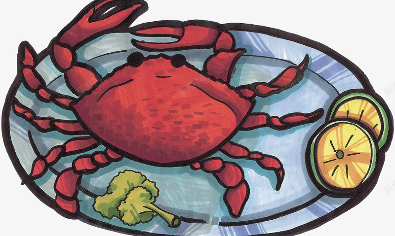 手绘烹饪螃蟹图png免抠素材_新图网 https://ixintu.com 手绘 手绘螃蟹 烹饪 螃蟹