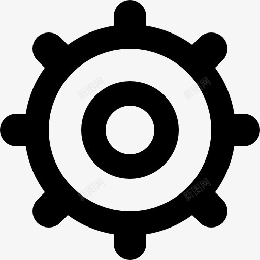 舵轮图标png_新图网 https://ixintu.com 只是图标 工具 控制 界面 符号 舵 车轮 配置