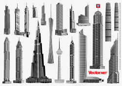 世界高楼大厦素材