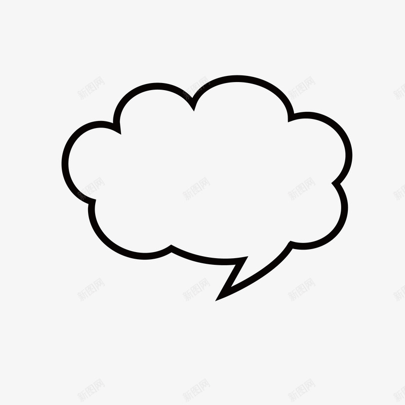 对话框png免抠素材_新图网 https://ixintu.com 可爱 对话框 对话框简笔画 手绘 气泡