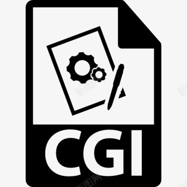 CGI文件格式符号图标图标