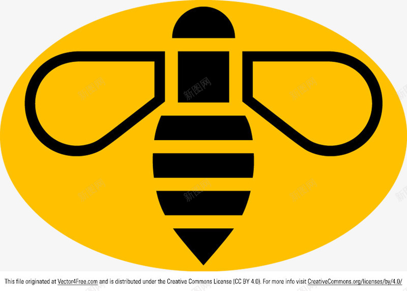 蜜蜂png免抠素材_新图网 https://ixintu.com 简笔 蜜蜂 设计 黄色 黑色
