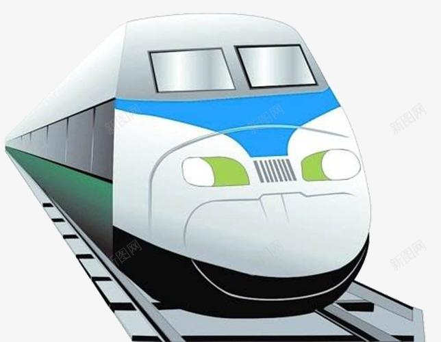 现代高铁专列图形png免抠素材_新图网 https://ixintu.com 专列 火车 运输 高铁