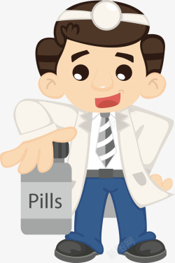 pills卡通医生人物高清图片