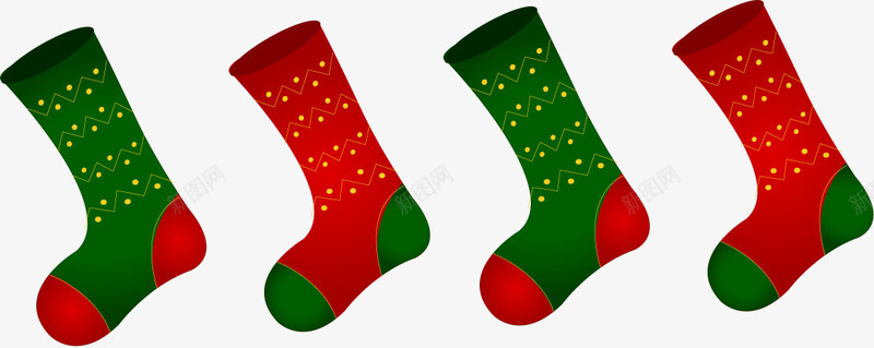 圣诞袜子png免抠素材_新图网 https://ixintu.com 圣诞袜子 袜子 长筒袜