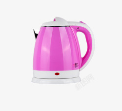 智能热水壶粉色电热水壶高清图片